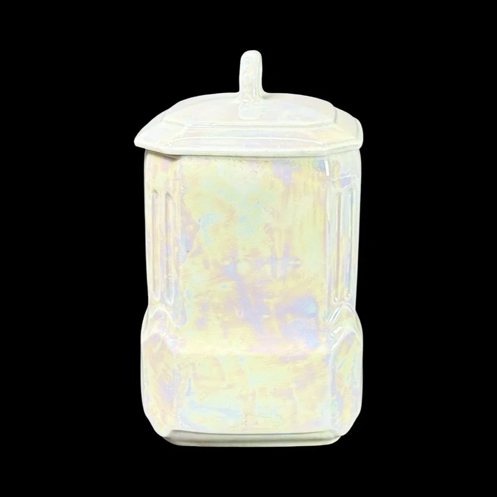 MEPOCO‎ Wares Flour Canister Iridescent Lustreware Made In Germany Vintage